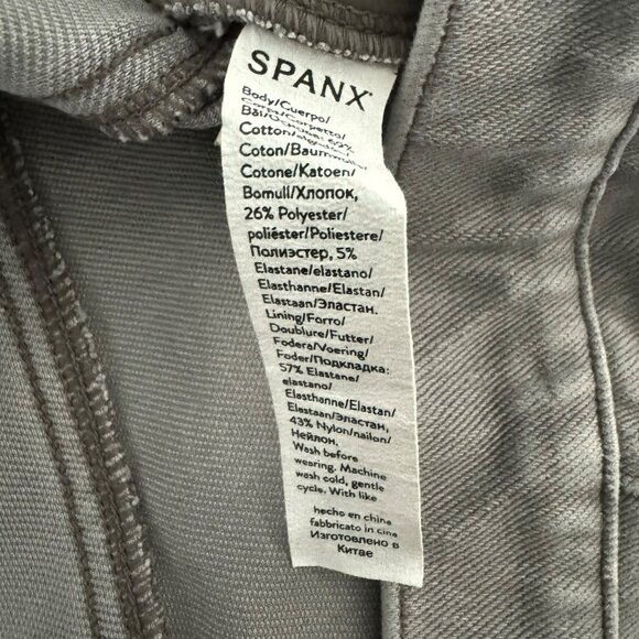🟣 Spanx Womens Gray Skinny Legs Jegging Jeans Size Large - Picture 5 of 12